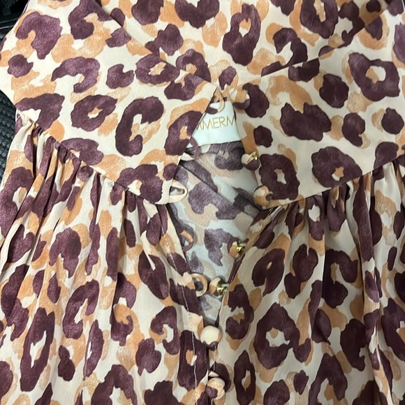 Zimmermann pre-owned leopard print halter-neck dress Size 12/14-Zimmermann size3 - Picture 6 of 6